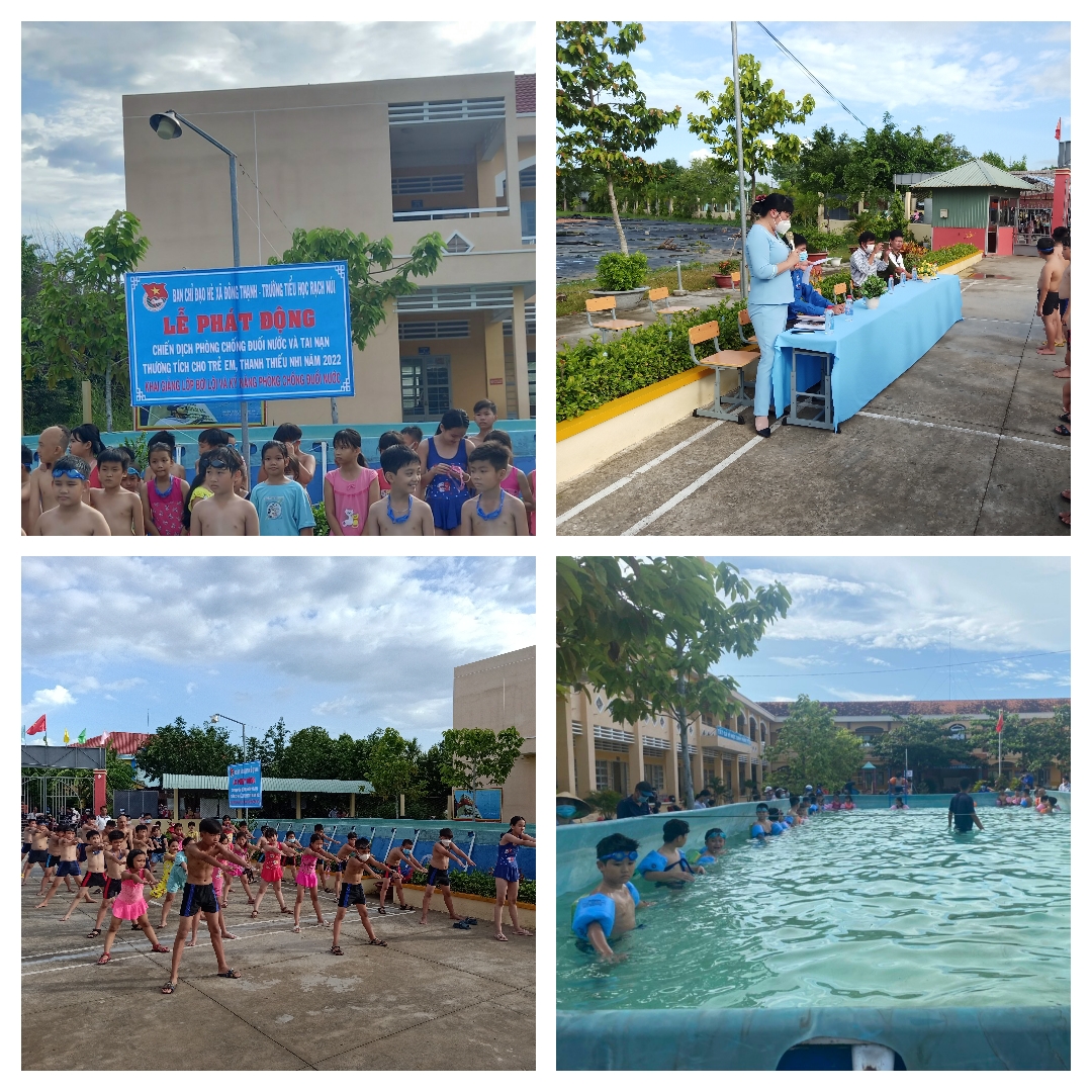 Lễ phát động chiến dịch phòng chống đuối nước và tai nạn thương tích cho trẻ em, thanh thiếu nhi năm 2022. Khai giảng lớp bơi lội và và kỹ năng phòng chống đuối nước.